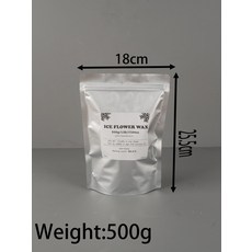 화이트 샌드 왁스 아이스 플라워 DIY 향 캔들 만들기 액세서리 눈송이 진주 페인팅 도구 500g-1000g, 02 500g, 1개