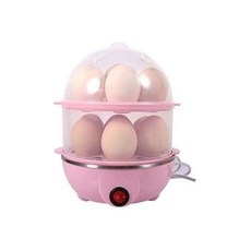 스테인리스 스틸 2단 14개 달걀 보일러 찜기 솥 계량컵 포함 다색