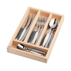 프랑스 장듀보 라귀올 커트러리 4종 6인 세트 (24 pieces) 아뜰리에 컬러 Laguiole Jean Dubost Cutlery