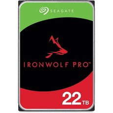 Seagate IronWolf Pro 20TB Enterprise NAS 내장 HDD – CMR 3.5인치 SATA 6Gbs 7200RPM RAID 네트워크 연결 스토리지용 256, HDD Pro(New), 22TB, HDD 프로(신규) - 20tb