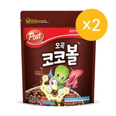 포스트 오곡 코코볼 시리얼, 1kg, 2개