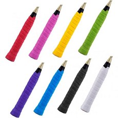  배드민턴 그립 테이프 쿠션 테니스 스쿼시 손잡이 해피야미 10pcs 라켓 오버 커버, As Shown, Size 3 