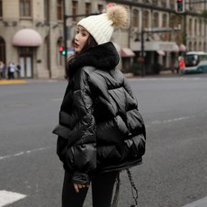 90 화이트 오리털 덕다운 여성 숏 핫한 A판 작은 키 아니다 코트