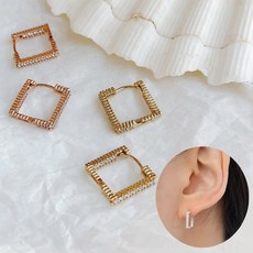 링모양24k귀걸이