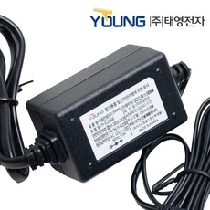 태영전자 국내산 어댑터 직류전원장치 DC12V 0.5A 코드일체형 CCTV전용 DC Adaptor, 1개