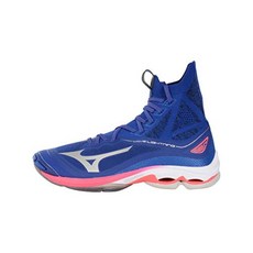 MIZUNO [Mizuno] 배구 신발 웨이 브라이트닝 네오 블루 x 실버 핑크 25 cm 2e