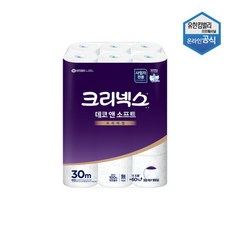 크리넥스데코소프트 수딩 두루마리휴지 3겹화장지 30롤x2팩 크리넥스 A622-울트라클린 30롤x2팩 상품 이미지