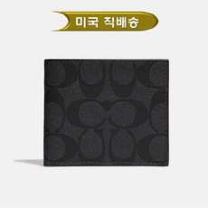 코치 남성 반지갑 F66551 미국직배송 남성반지갑