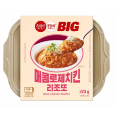 햇반컵반 BIG매콤로제치킨리조또 323g, 6개, 6개