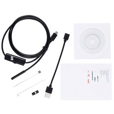 휴대 전화 내시경 카메라 USB 마이크로 방수 안드로이드 폰 자동차 검사 가정 하수관 도구 5 5mm 7 0mm 호환 산업용, 2m, 5.5mm, 1개