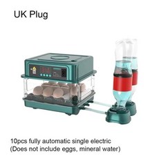 부화기 병아리부화기 계란부화기 가정용 자동 병아리 가금류 뒤집게 장비 계란 61015, 2) UK Plug 10pcs