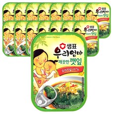 샘표우리엄마 깨끗한깻잎 기타반찬통조림, 70g, 112개
