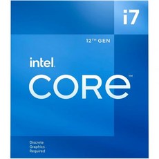 CPU 인텔 코어 i712700F 4.9GHz 올더레이크 LGA1700 데스크탑 프로세서 박스