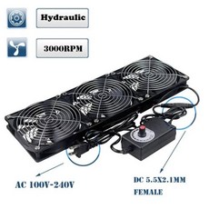 회전주방정리 용기 120mm 3000RPM 선풍기 냉각 컨트롤러 12cm 12V 220V Btc 기계 섀시 워크스테이션 캐비닛 라디에이터 서버, 6) EU 3 Fan, 없음, 3) EU - 3 Fan