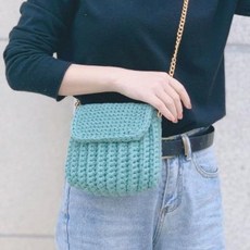 DIY 수제 가방 만들기 공예 세트 자개 백 플랩 DIY 편직 소재 거즈 제작 손뜨개 백 편평선 브로치 제작 가방, 11 자개 가방 재료 가방: 핑크오렌지