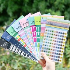 알파벳 숫자 다꾸 스티커 숫스 폴꾸 폰꾸 다이어리꾸미기, M (ST-811)