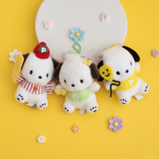 BSC 산리오 포차코 인형 8cm 키링 키홀더 가방장식, 1. 포차코 야구 키링 8cm, 1개 1. 포차코 야구 키링 8cm, 1개
