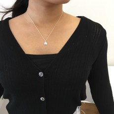 스마일실버목걸이