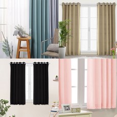 아일렛형작은창암막커튼