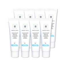 투스노트 미백치약 아쿠아민트향, 30g, 8개