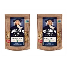 퀘이커 Quaker Hearty Traditional Steel Cut Oats 스틸컷 허티 트레디셔널 오트밀 20oz(567g) 2팩