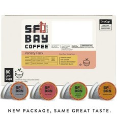 SF Bay 샌프란시스코 베이 버라이어티팩 큐리그 커피캡슐 Coffee K Cup Keurig 80개입, 1개