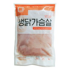 모디바 국내산 냉동 생닭가슴살 1kgX3팩 3kg, 1kg, 3개