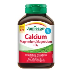 (캐나다직구) 자미에슨 칼슘 마그네슘 + 비타민 D3 420정 Jamieson Calcium Magnesium W/ Vitamin, 1개