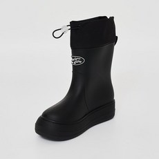 리끌로우 장화 레인부츠 RE-RAIN SHIRRING BOOTS BLACK 장마신발 방수