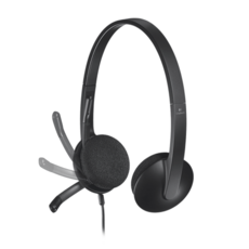 LOGITECH 로지텍 H340 게이밍 어학용 마이크 PC USB 헤드셋 7.1, 검정, LOGITECH H340