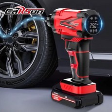 Carsun 전기 휴대용 펌프 무선 타이어 팽창기 자전거 자동차 오토바이 12V 150PSI, 01 Air Pump