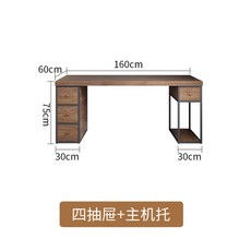 멀티책장 보조서랍 약장 맞춤 제작 로프트 원목 데스크탑 책상 철예 워크데스크, K