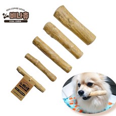  비나츄 100% 커피나무 강아지 우드스틱 커피츄 3개입, M(16~18cm) 3개입 
