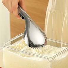 눈꽃 빙수 스푼 두꺼운 고구마 무스 아이스 갈기기 눈꽃 디저트 및 얼음 분쇄 큰 스푼, 1개