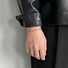  치트키 남녀공용 커플 일로스 뱀 심플 체인 팔찌  상품 이미지