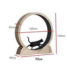 런캣 고양이 운동기구 쳇바퀴 러닝체중 감소 롤러 휠 디딜 방아 장난감 애완 동물 롤러, 다층 보드 l, 1개