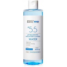 ACWELL pH 밸런싱 Micellar 딥 클렌징 워터 13.5 플루이드 온스 저 pH 마일드 클렌저 프레쉬 클렌징 메이, 1