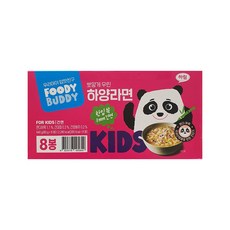 하림 푸디버디 하양라면 80g, 8개, 1박스