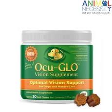 미국 Animal Necessity 반려동물 눈건강 Ocu-GLO Vision Support Soft Chew Dog & Cat Supplement 30정, 1개