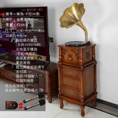 턴테이블 나팔 블루투스 오디오 전축 탁상형 LP 제품, 상세페이지 참고, B타입
