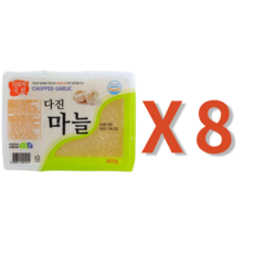 그린촌 국산 국내산 냉동 다진마늘 400g 2팩 3팩 꼭지제거 오전 11시 주문마감, 8개
