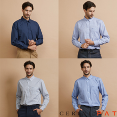 [CERINI by PAT] 남성 워셔블 스판 셔츠 4종 세트
