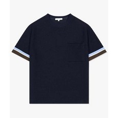 리버클래시 24SS LKS41352다크네이비 컬러리브 포켓 반팔 티셔츠