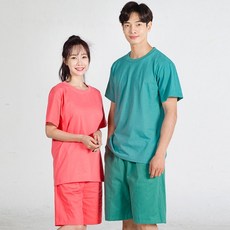 쭈비쭈비마트_남여공용 찜질 마사지복 세트(176-177SET) 찜질방옷 병원검사복 헬스장상하복 물리치료복 스파용옷+316픽