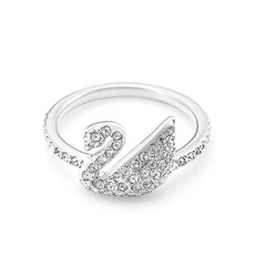스와로브스키 스와로브스키 SWAROVSKI 5250743 ICONIC SWAN 스완 로듐 플래팅 반지