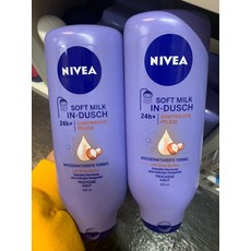 니베아 인 샤워 바디로션 스무딩 (건성피부용) 400ml x 2개, 단일상품