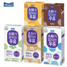 매일 소화가잘되는우유 190ml 5종 24팩 오리지널/저지방/미숫가루/바나나/초코, 24개