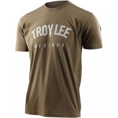 Troy Lee Designs 볼트 티셔츠 대형 밀리터리 그린 1222951, 1개