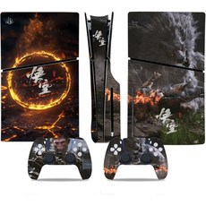 PS5 슬림 디스크 에디션 콘솔 및 컨트롤러용 스킨 커버 플레이스테이션 5 에디션용 스티커 비닐 데칼 1291, Metallic