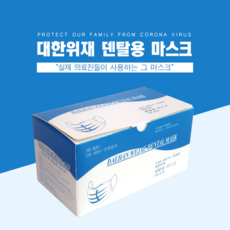 대한위재 덴탈마스크 흰색(의약외품), 1개